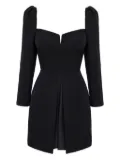 POST MERIDIEM long-sleeve A-line mini dress - Black