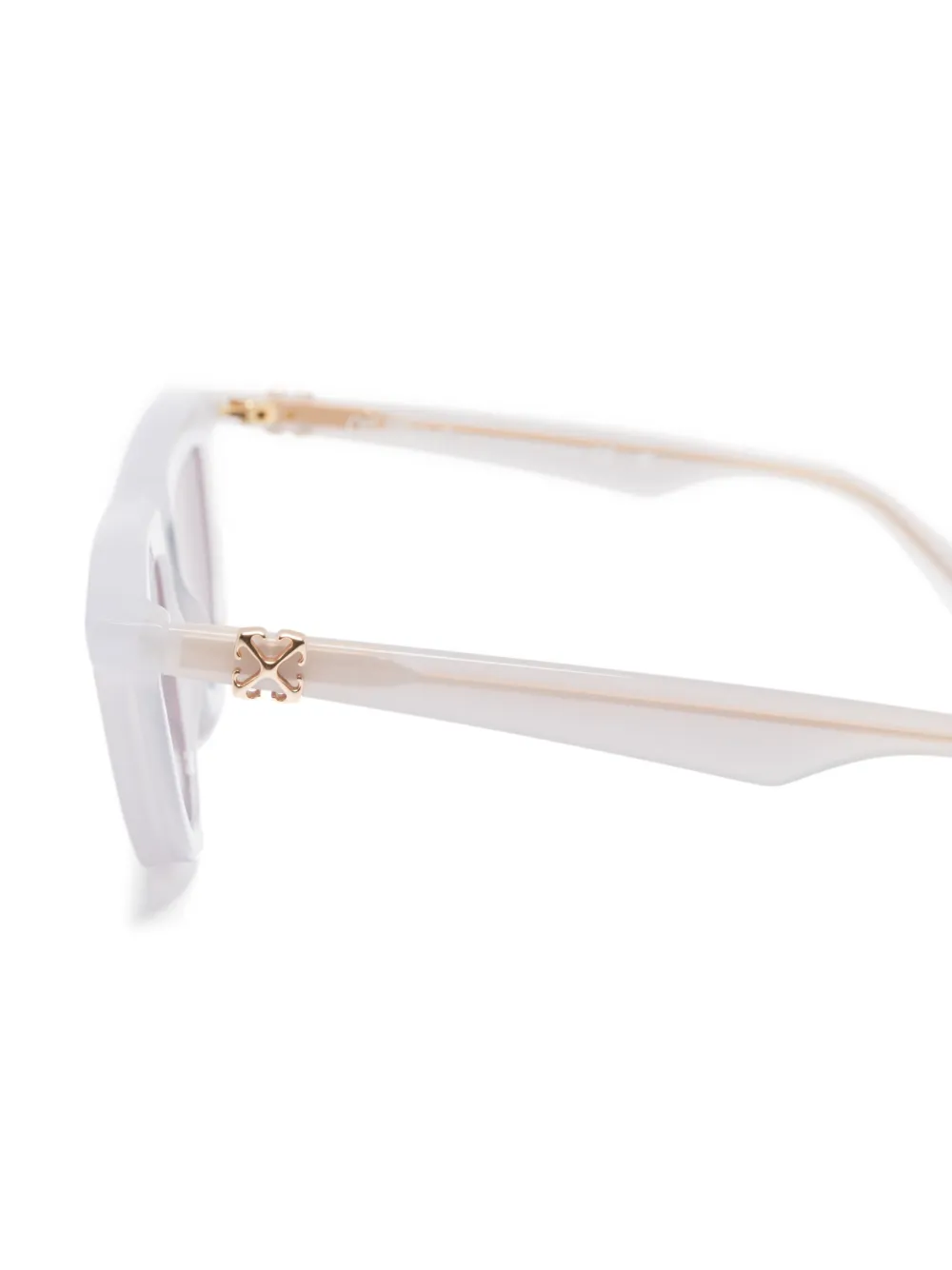 Off-White Eyewear Jasper zonnebril met geometrisch montuur Grijs