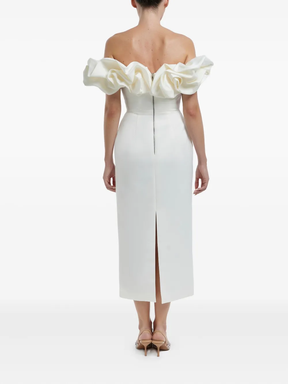 Post Meridiem Meringue Midi Dress