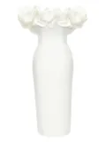 POST MERIDIEM Meringue midi dress - White