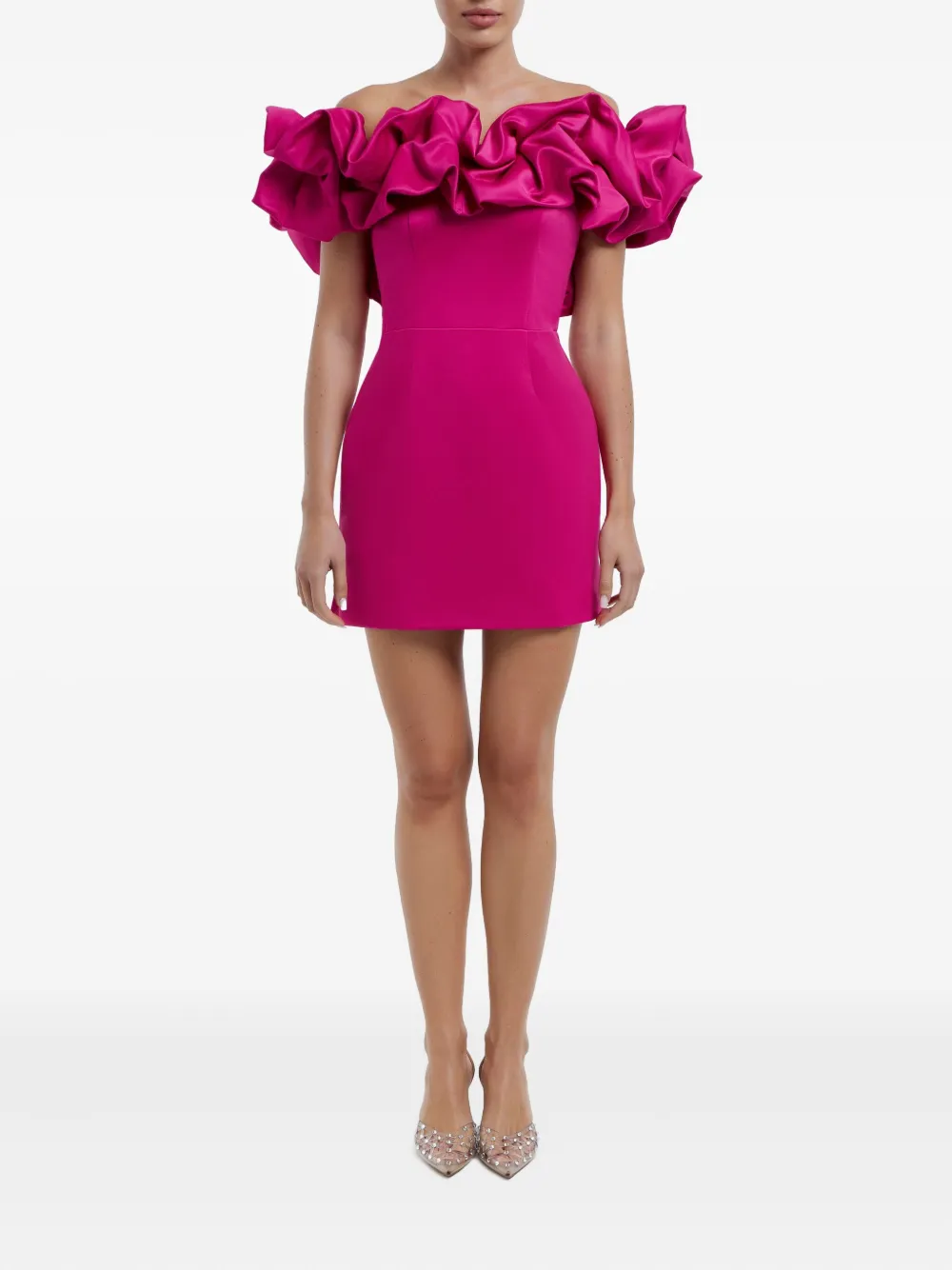 POST MERIDIEM Meringue mini-jurk - Roze