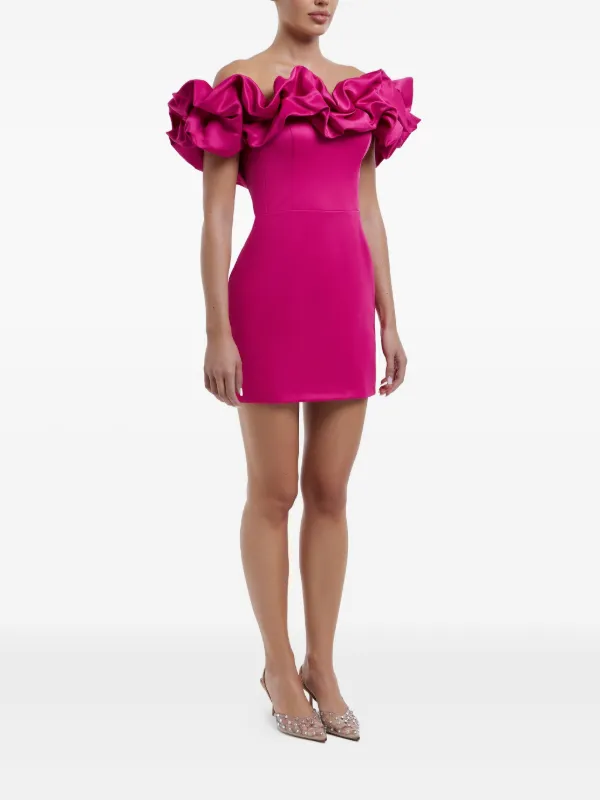 POST MERIDIEM Robe Meringue à Coupe Courte Rose FARFETCH DZ