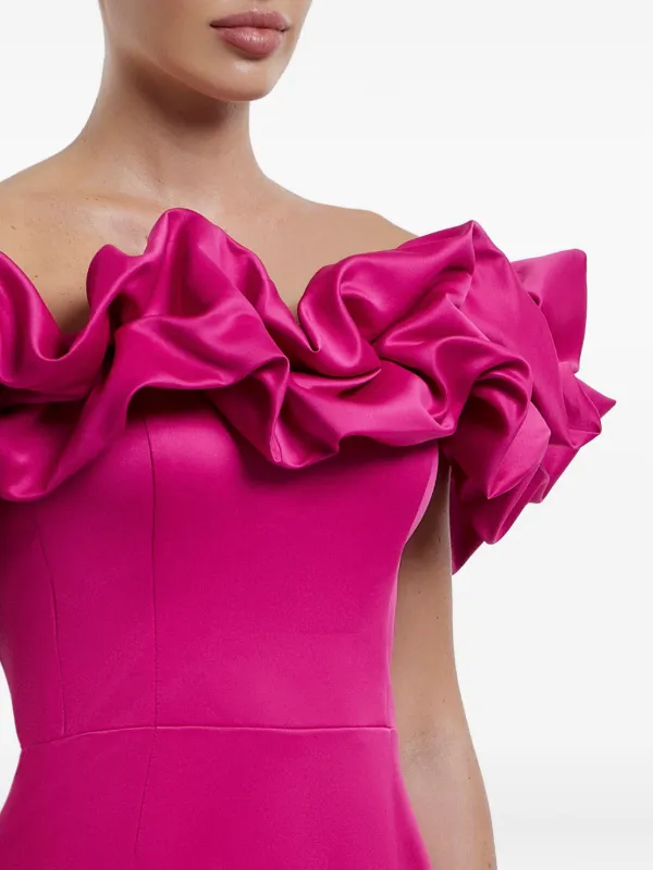 POST MERIDIEM Robe Meringue à Coupe Courte Rose FARFETCH DZ