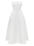 POST MERIDIEM jacquard midi dress - White