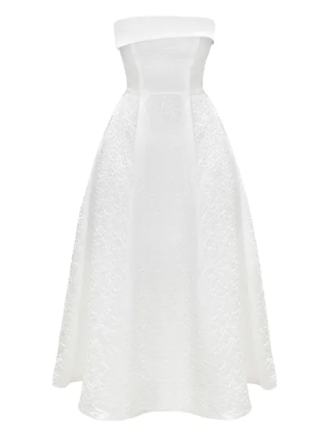 POST MERIDIEM jacquard midi dress