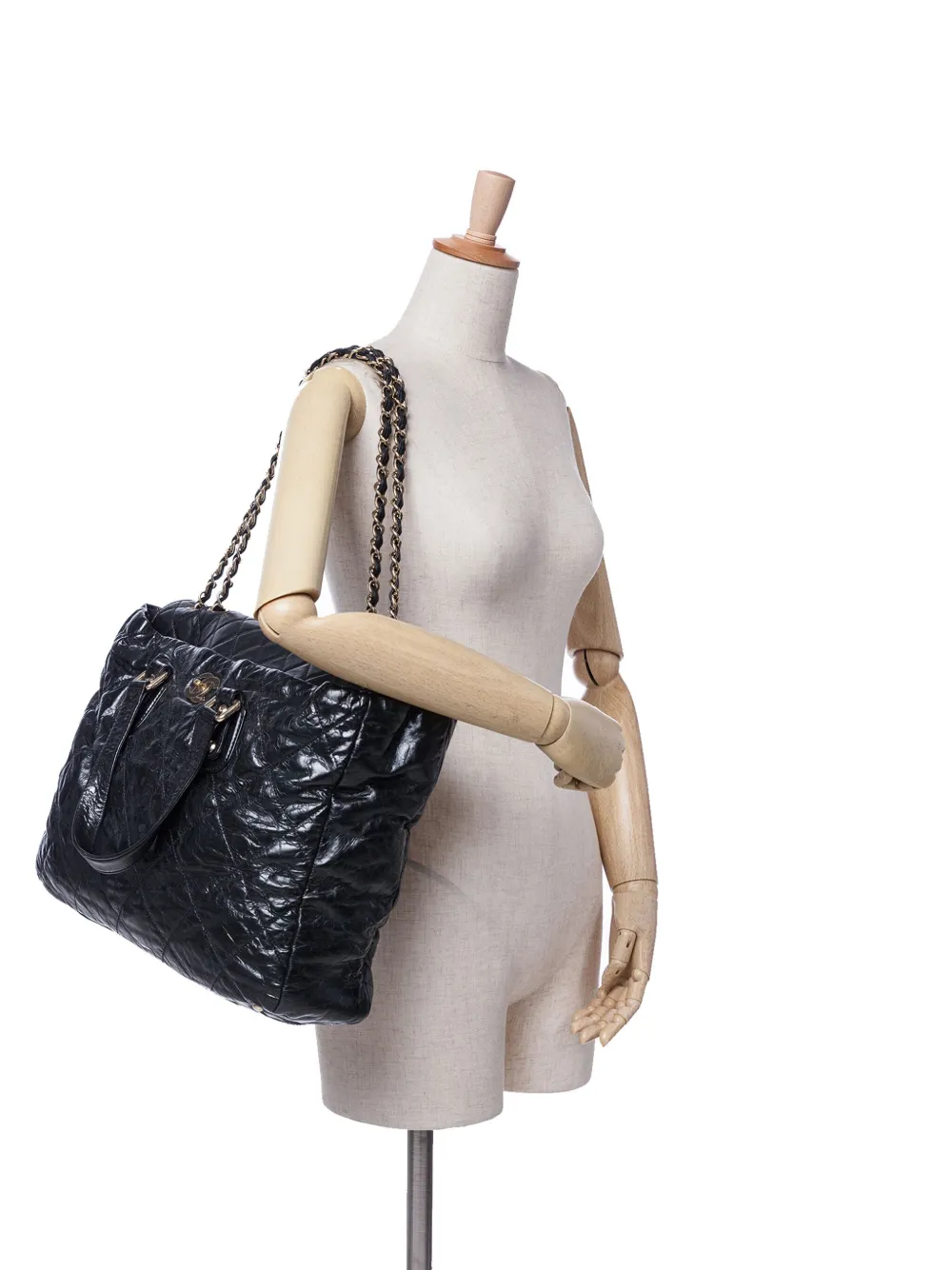 CHANEL Pre-Owned 2008-2009 Large Quilted Glazed Calfskin Portobello satchel | Pre-Owned | Image 2
