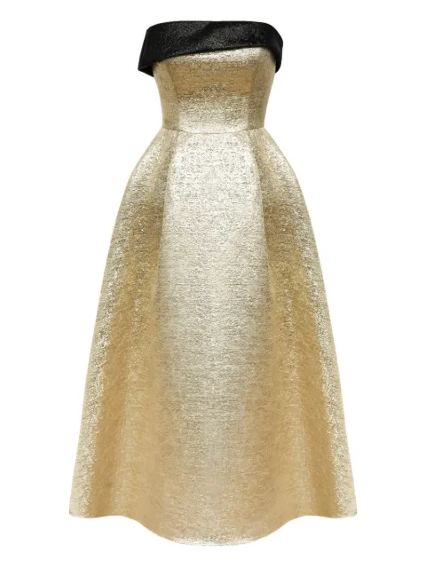 POST MERIDIEM jacquard midi dress