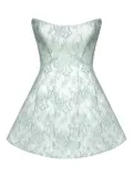 POST MERIDIEM lace sheath mini dress - Green