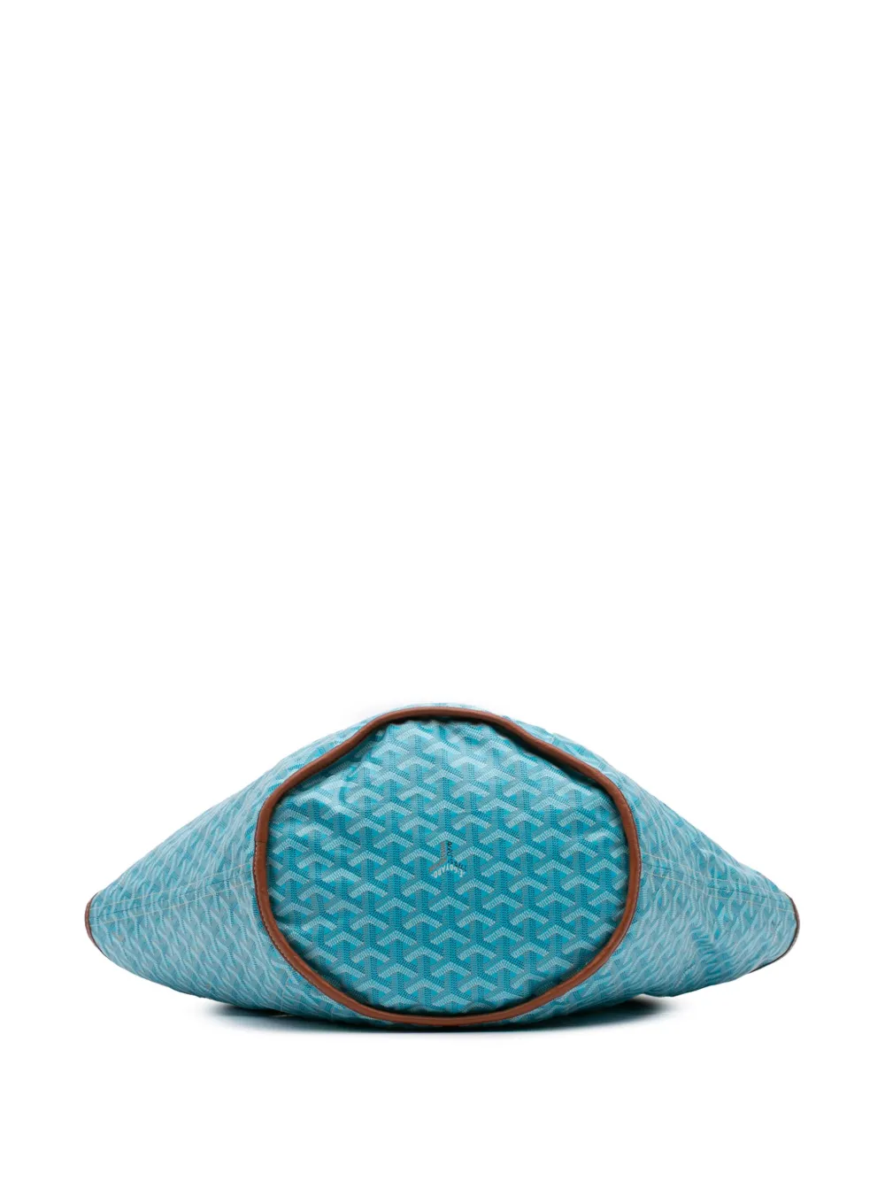 Pre-owned Goyard 2019 Ine Reversible Belharra Tote Bag In Blue