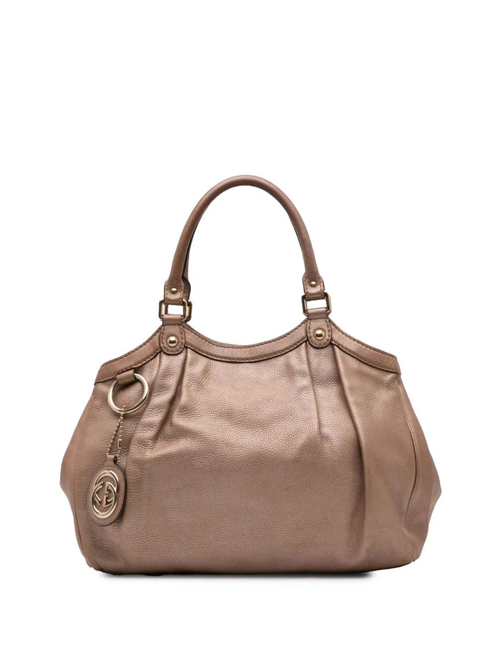 Gucci Pre-Owned 2000-2015 Medium Metallic Calfskin Sukey tote bag - Marrone