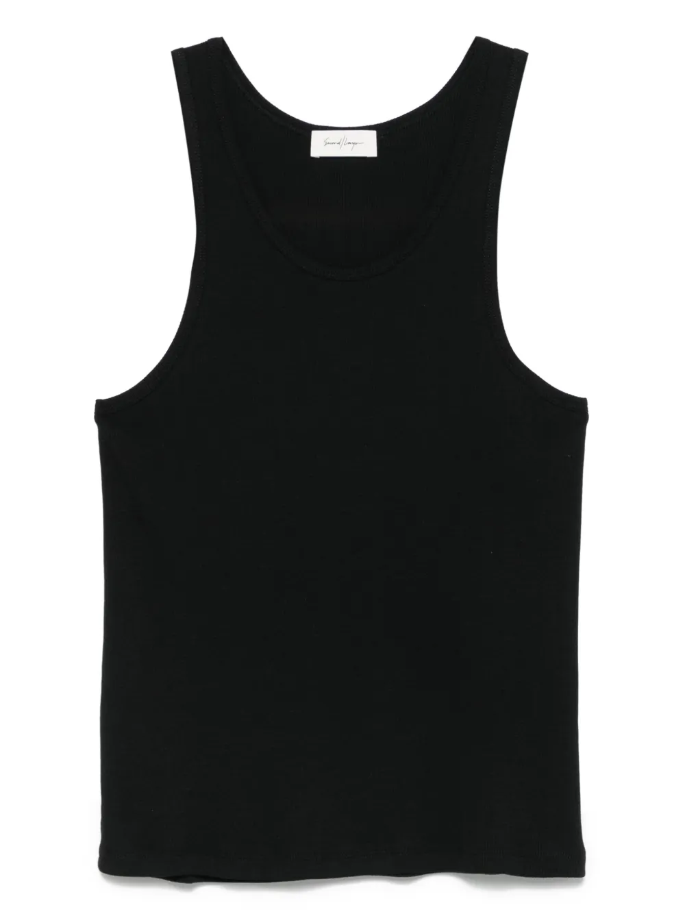 Second/Layer cotton tank top | Black | Image 1