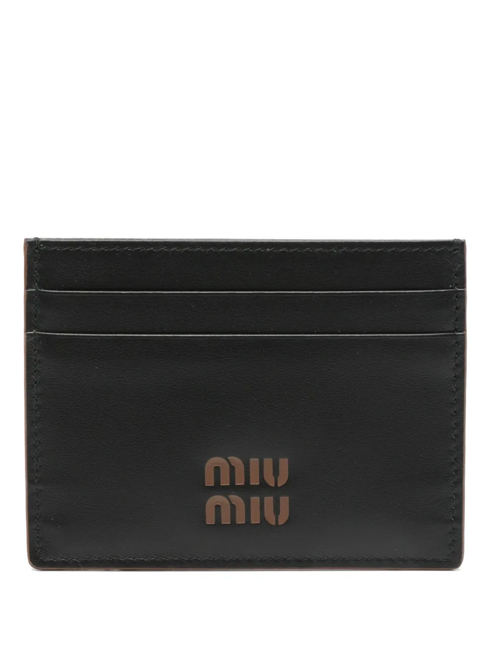 Miu Miu korthållare med logotyp | svart | Image 1
