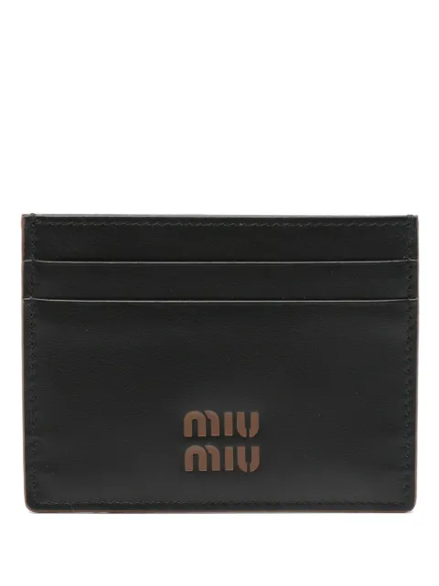 Miu Miu Kartenetui mit Logo-Prägung