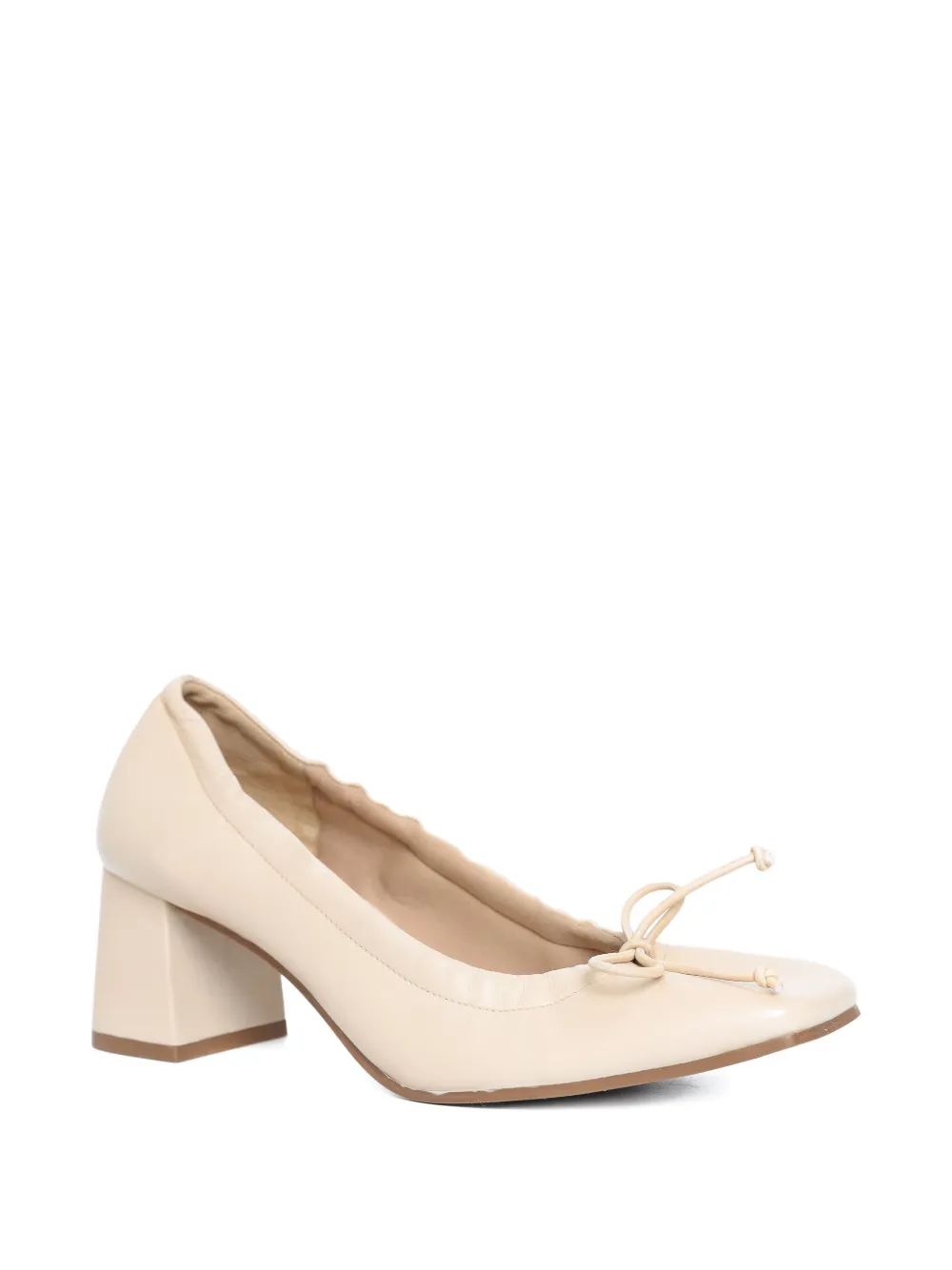 Studio Chofakian 50mm Studio 158 block-heel ballet pumps Neutrals