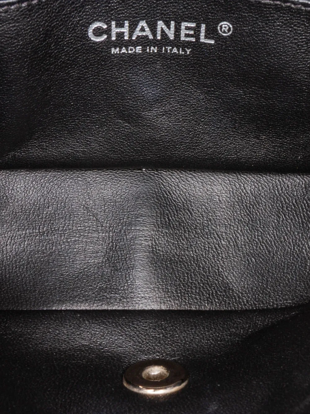Pre-owned Chanel 2013-2014 Mini Rectangular Classic Patent Single Flap Crossbody Bag In Black