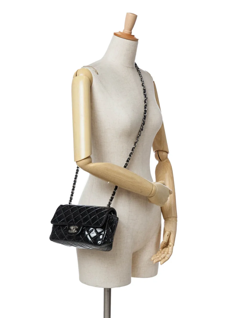 CHANEL Pre-Owned 2013-2014 Mini Rectangular Classic Patent Single Flap crossbody bag | Pre-Owned | Image 2