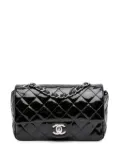CHANEL Pre-Owned 2013-2014 Mini Rectangular Classic Patent Single Flap crossbody bag - Black