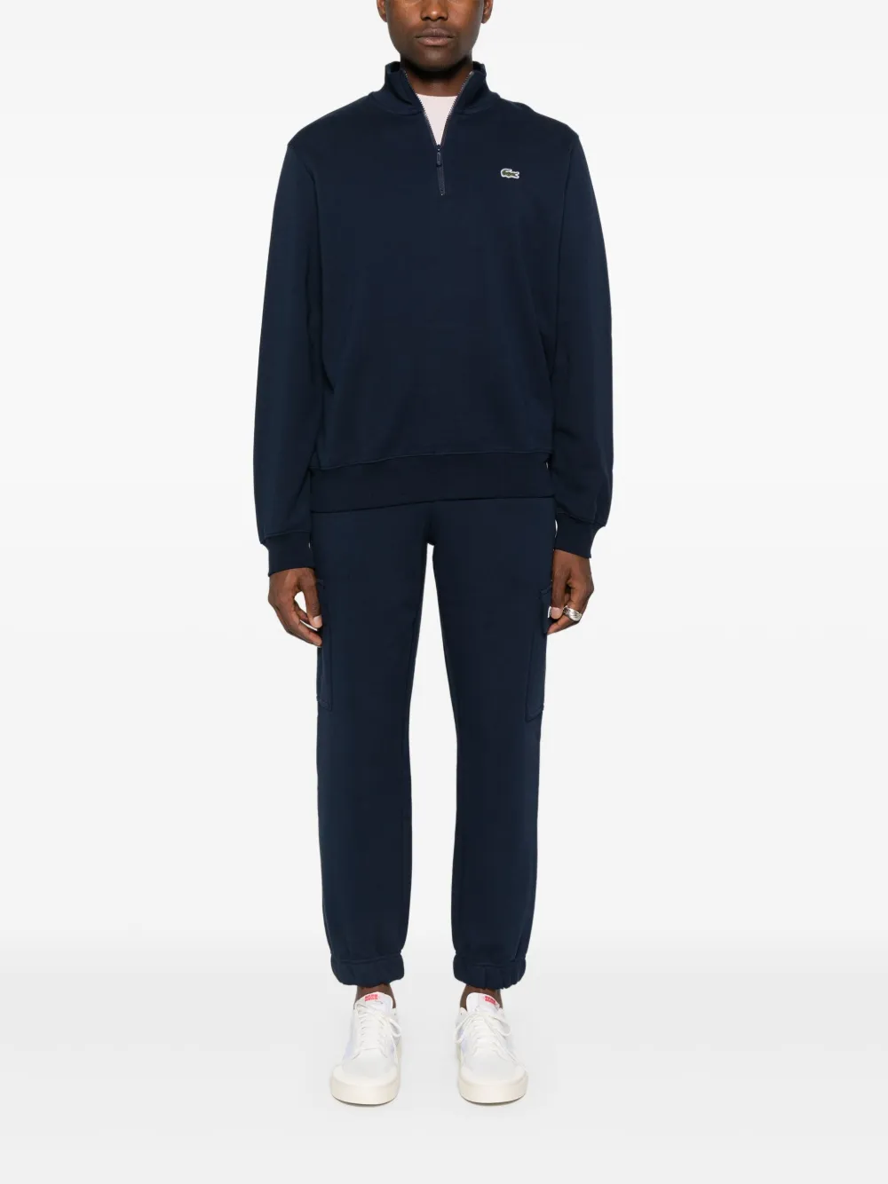 Lacoste cotton sweatshirt - Blauw