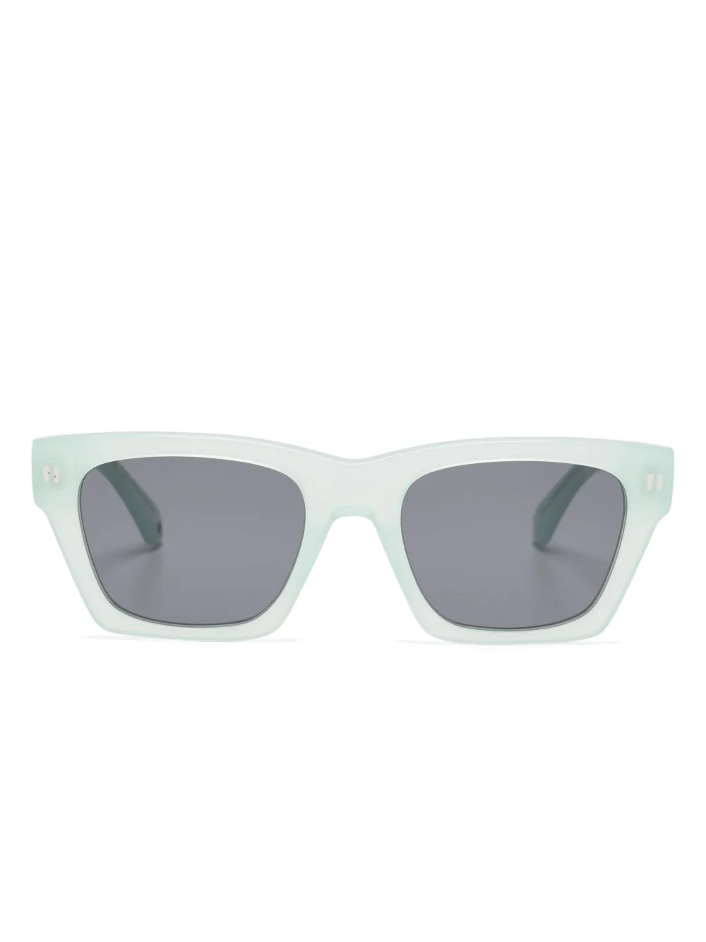 Off-White Eyewear Zonnebril met vierkant montuur Groen