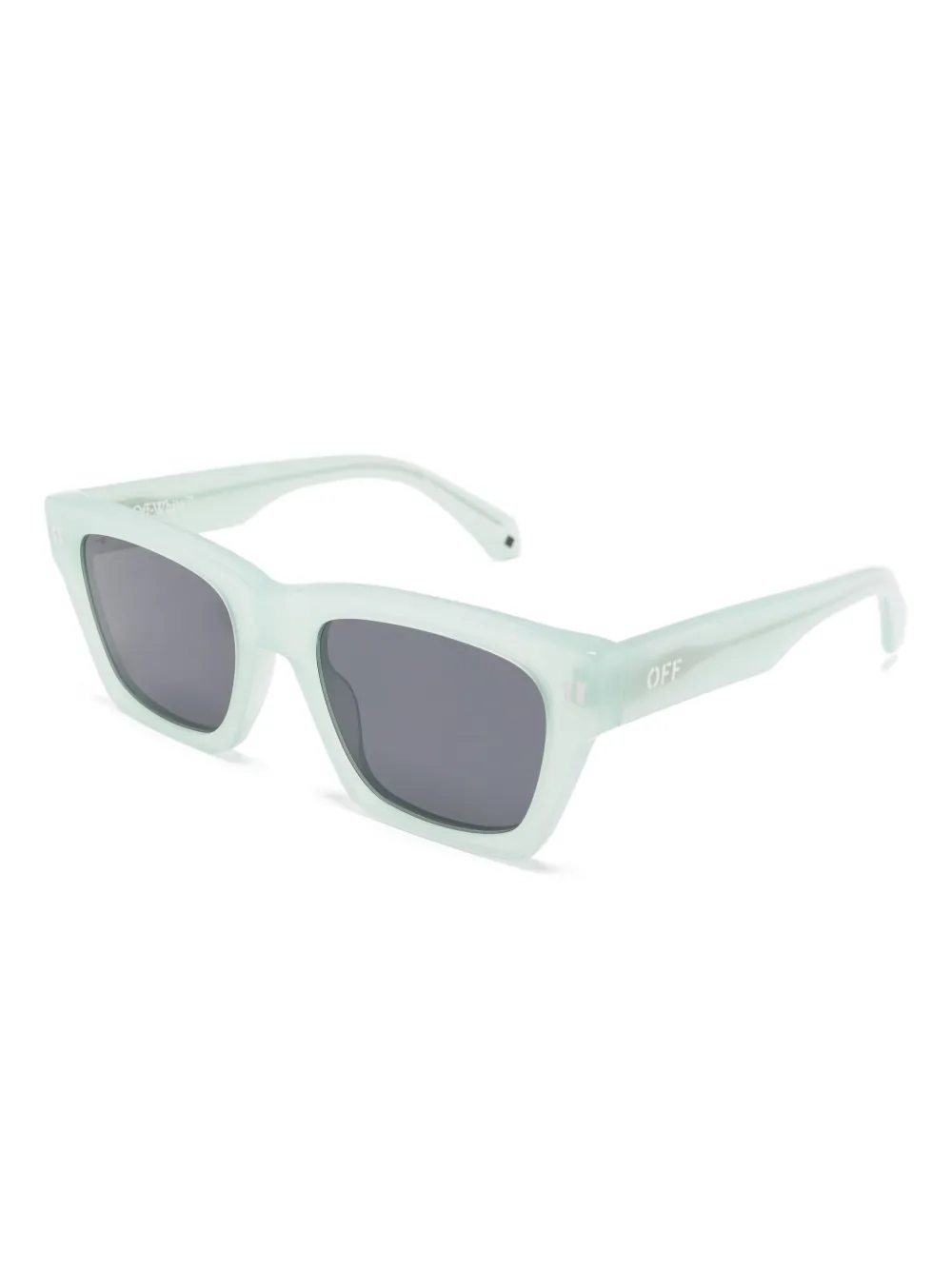 Off-White Eyewear Zonnebril met vierkant montuur - Groen