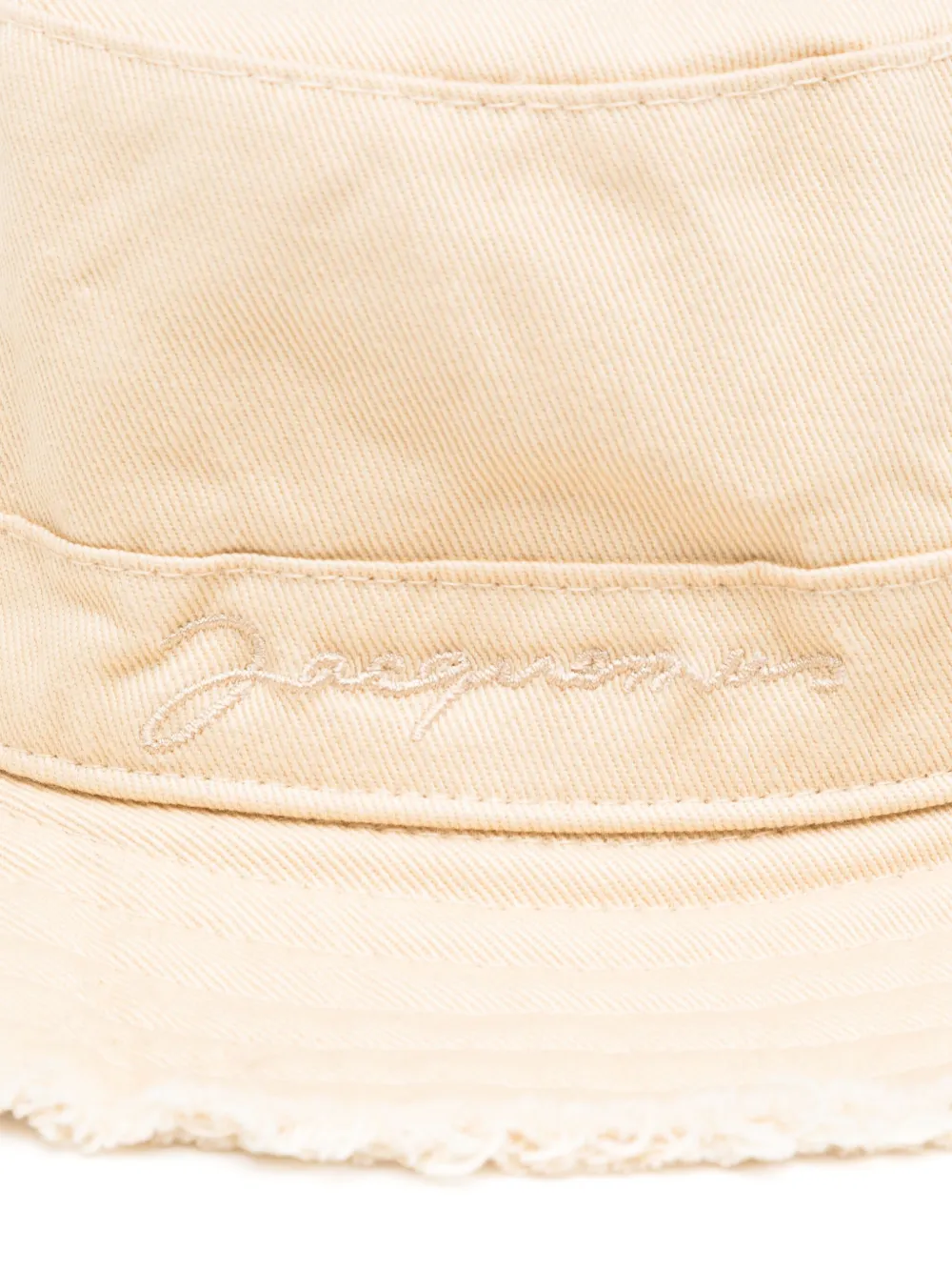 JACQUEMUS L'ENFANT logo-embroidered hat Beige