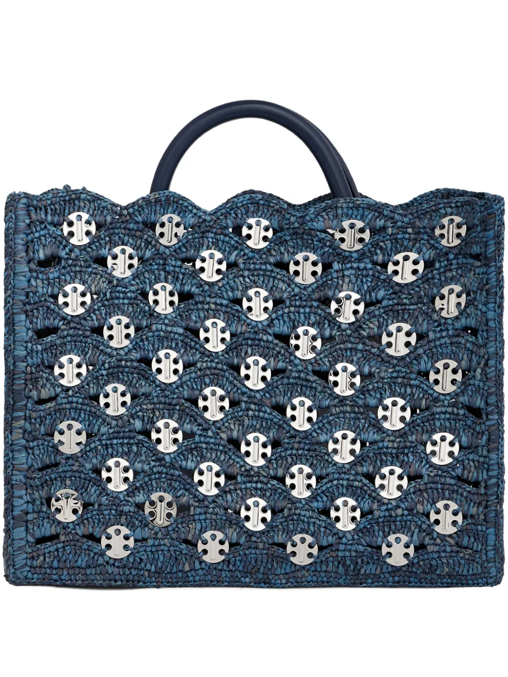 Rabanne Geweven shopper Blauw