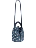 Rabanne crochet bucket bag - Blue