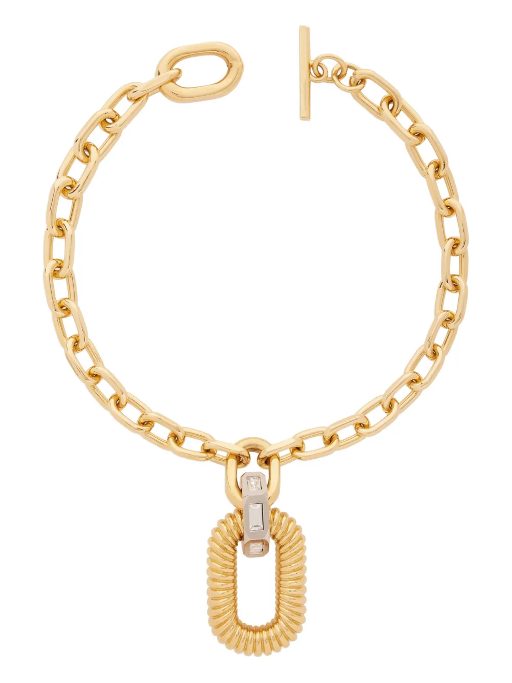Rabanne Halsketting met schakels - Goud