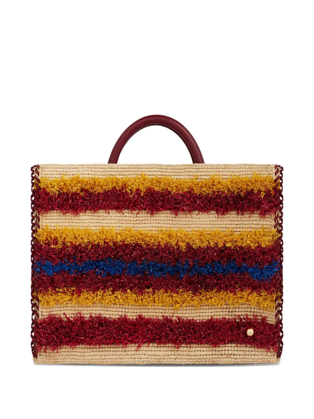 Rabanne Geweven shopper Rood