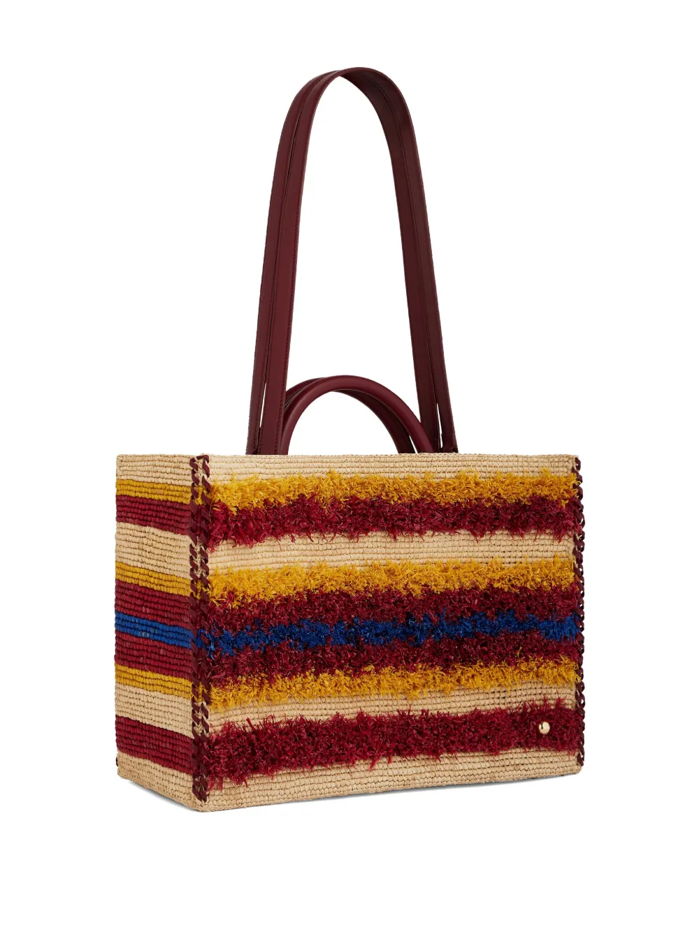 Rabanne Geweven shopper Rood