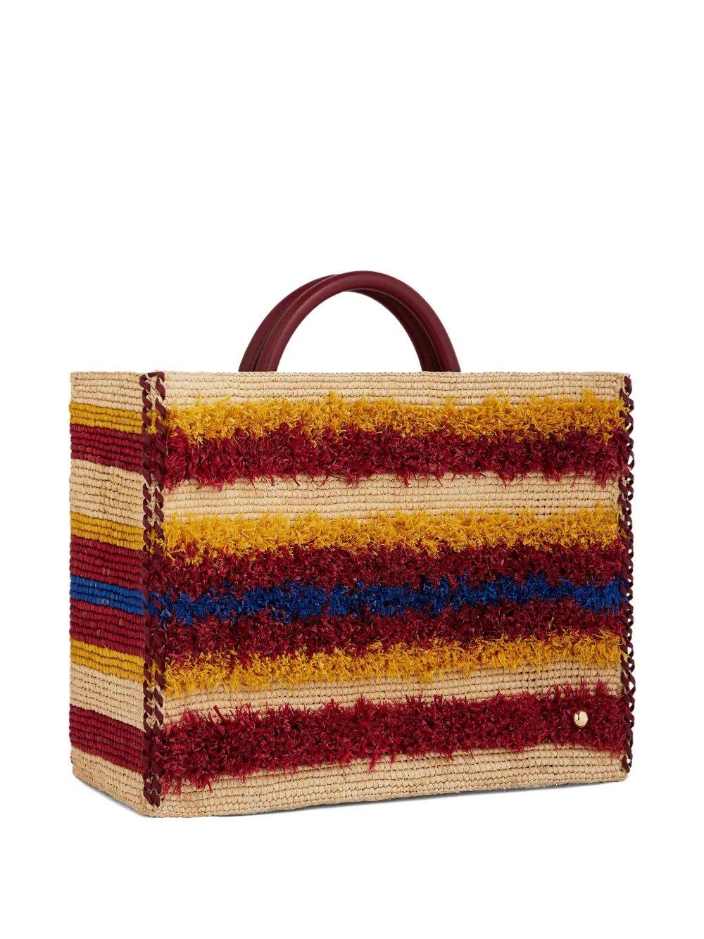 Rabanne Geweven shopper Rood