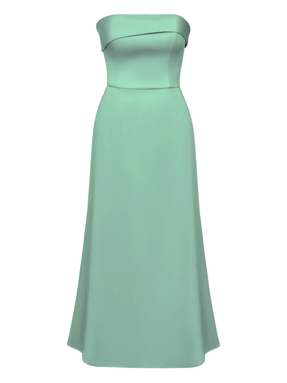 POST MERIDIEM vestido midi estilo strapless | verde | Image 1