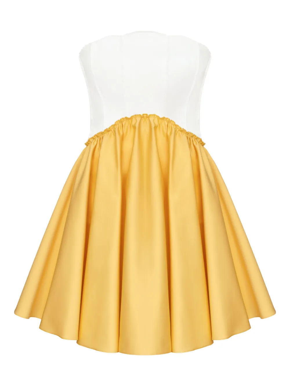 POST MERIDIEM pleated mini dress | Yellow | Image 1