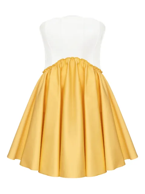 POST MERIDIEM vestido corto con pliegues
