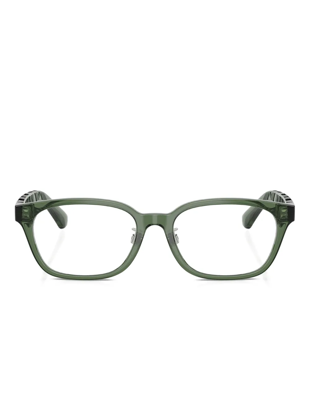 Burberry Eyewear Occhiali squadrati a quadri - Verde