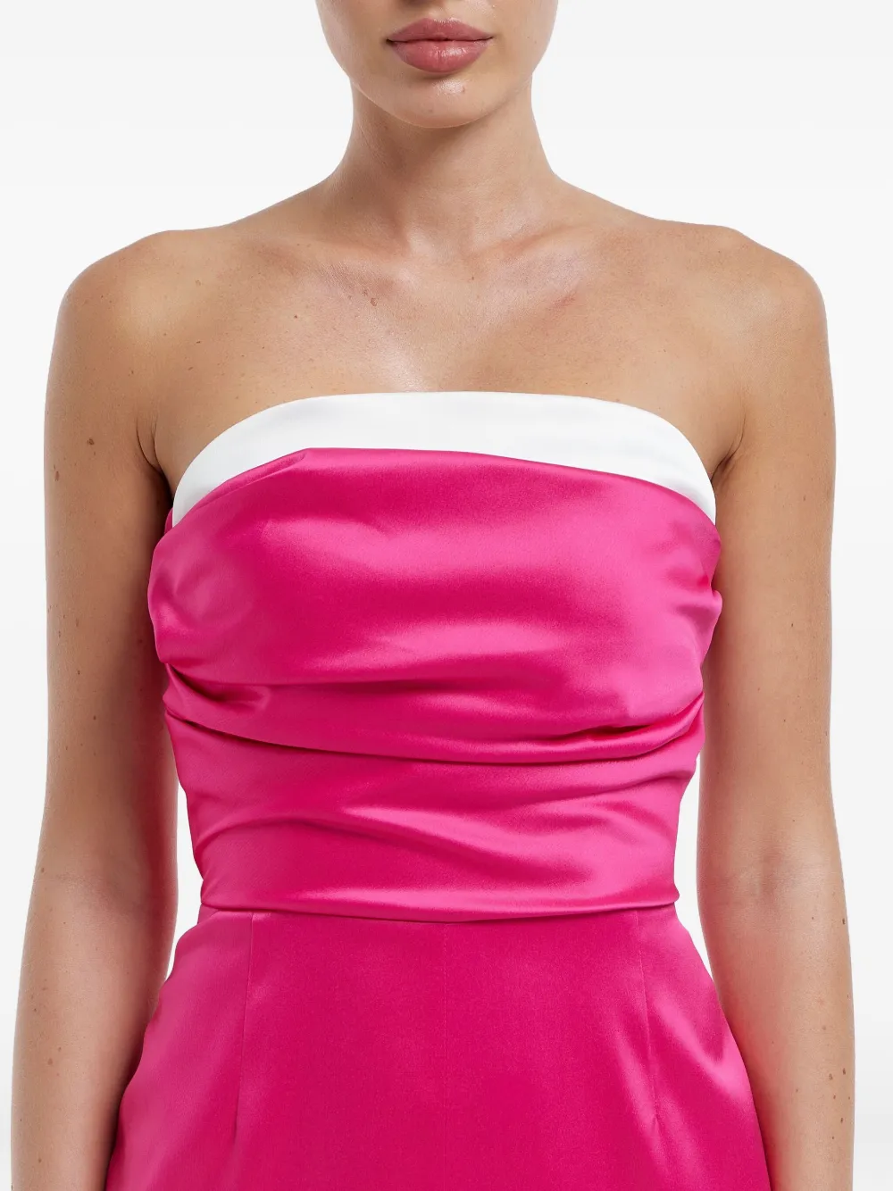 Shop Post Meridiem Satin Midi Dress