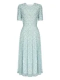 POST MERIDIEM floral-print midi dress - Purple