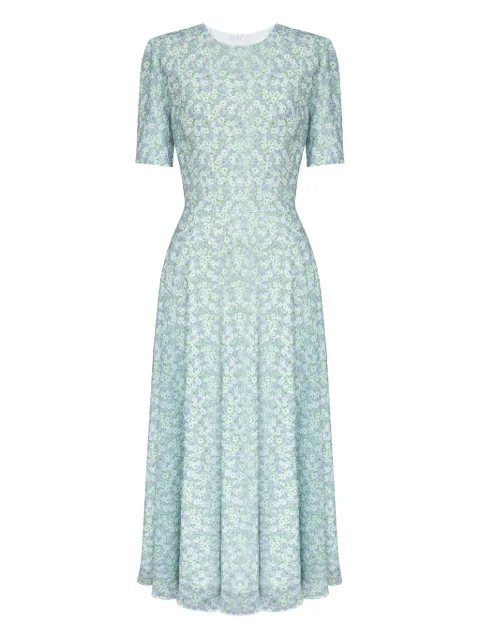 POST MERIDIEM vestido midi con estampado floral