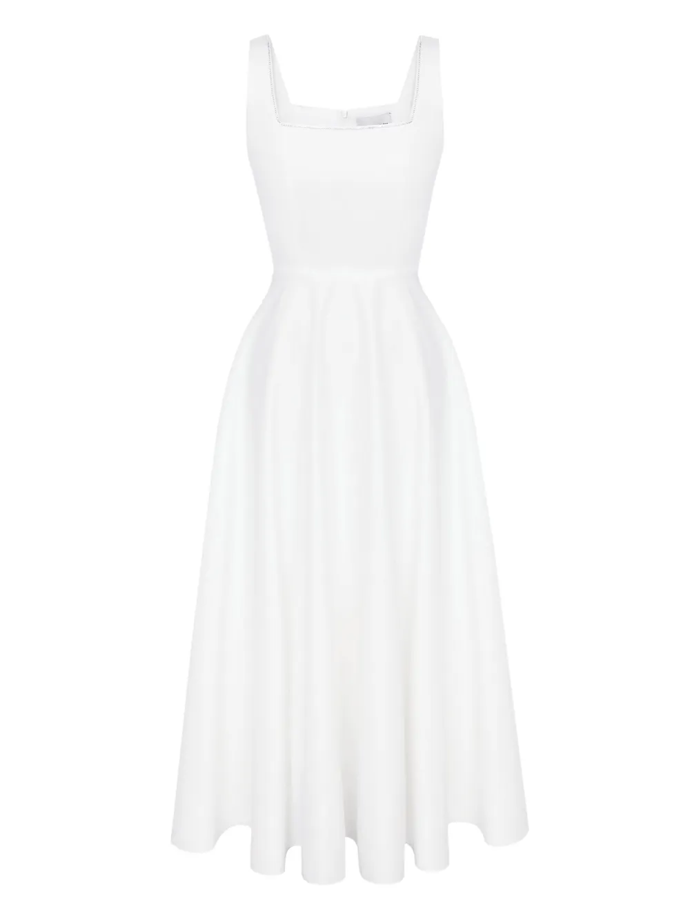 POST MERIDIEM robe mi-longue à ornements | blanc | Image 1