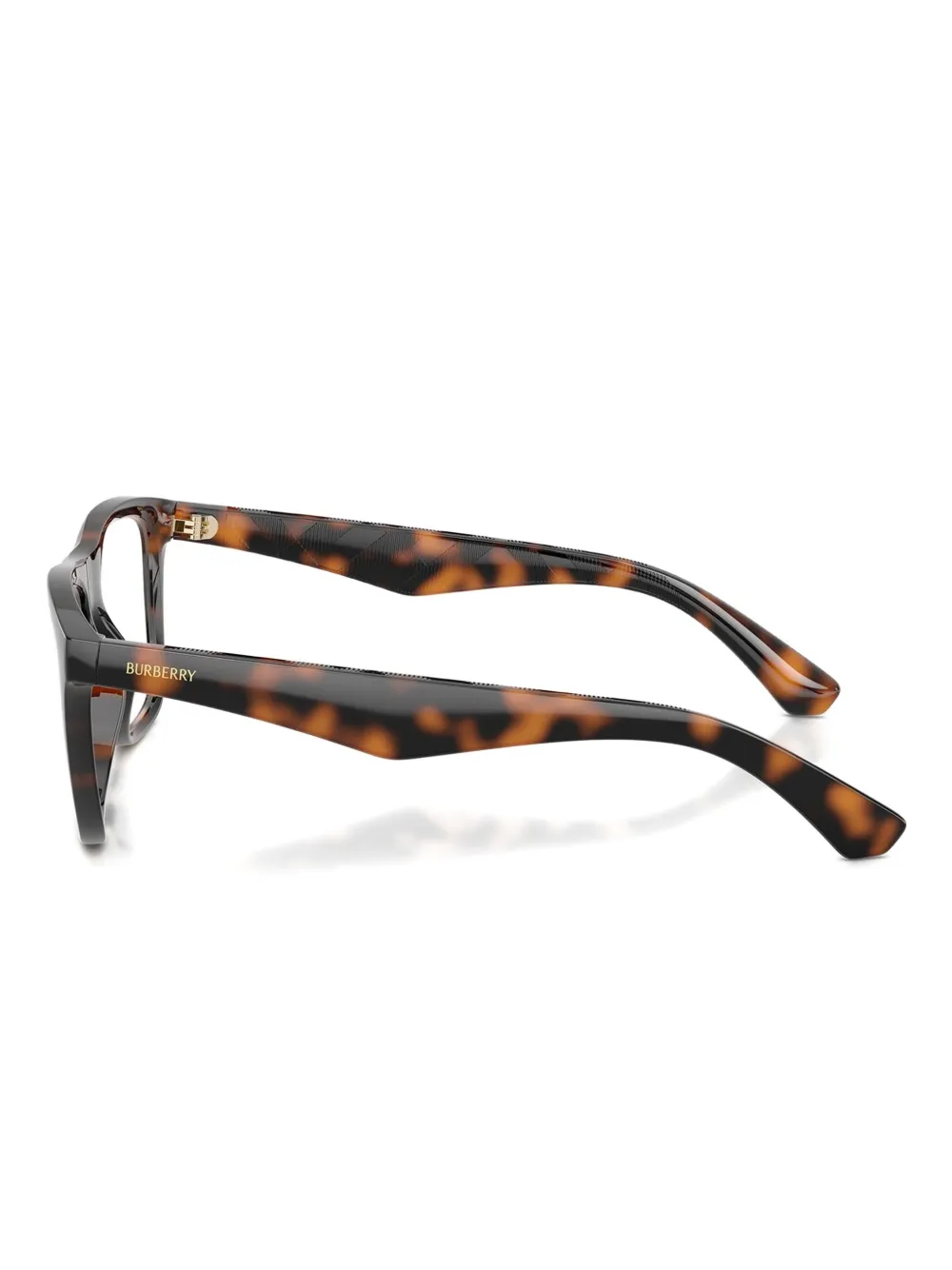 Burberry Eyewear Bril met vierkant montuur en patroon Dark havana