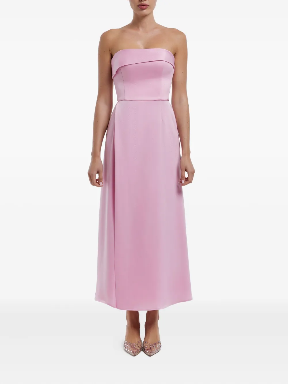 POST MERIDIEM Midi-wikkeljurk - Roze