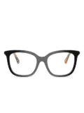 Burberry Eyewear geometric-frame glasses - Black