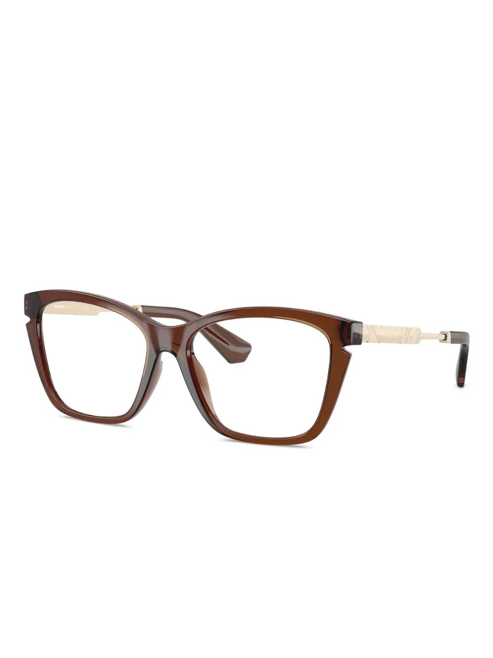 Burberry Eyewear Bril met geometrisch montuur Bruin