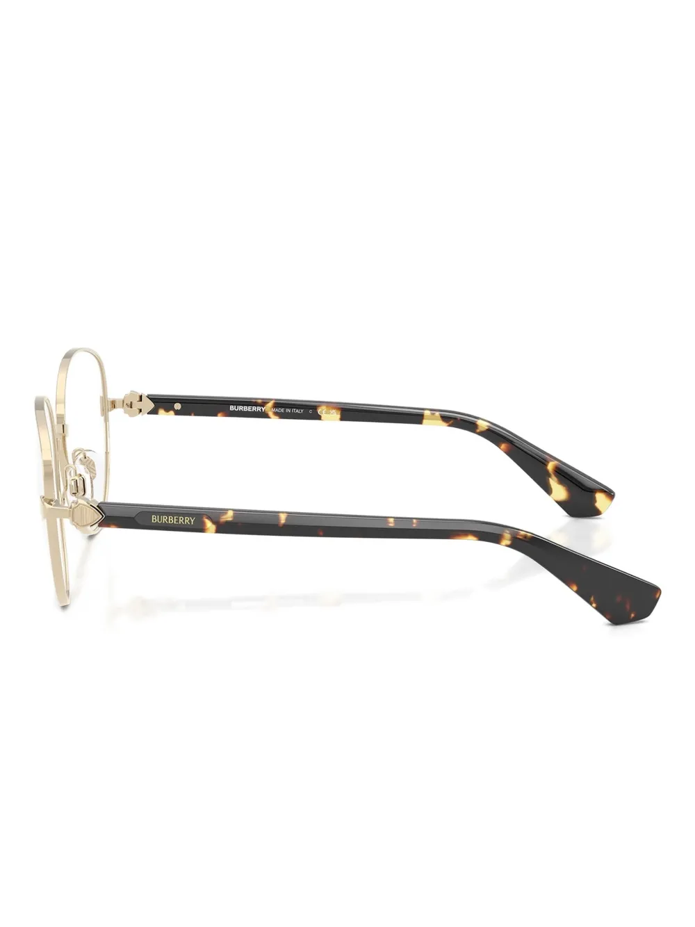 Burberry Eyewear Bril met ovalen montuur Goud