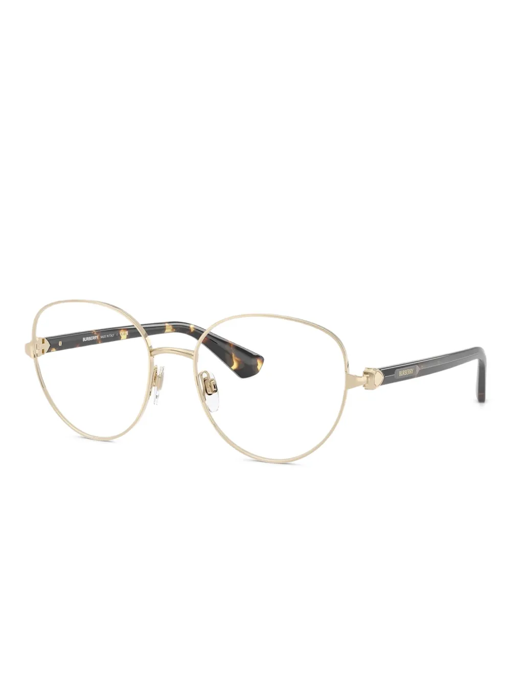Burberry Eyewear Bril met ovalen montuur Goud