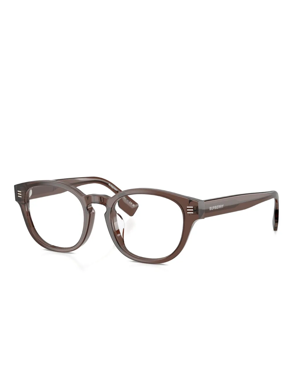 Burberry Eyewear Bril met rond montuur Bruin