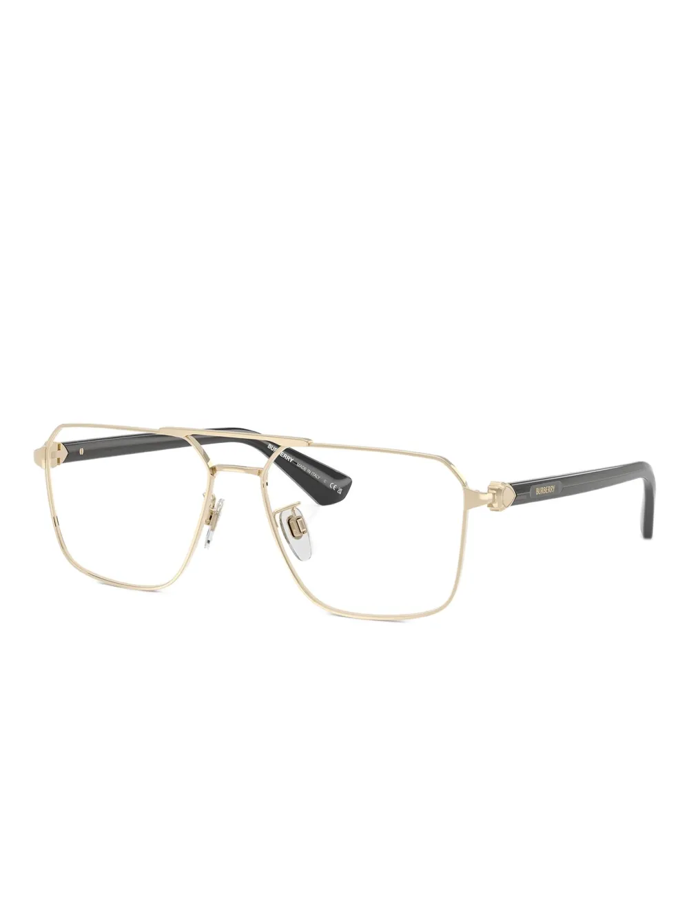 Burberry Eyewear Bril met rechthoekig montuur Goud