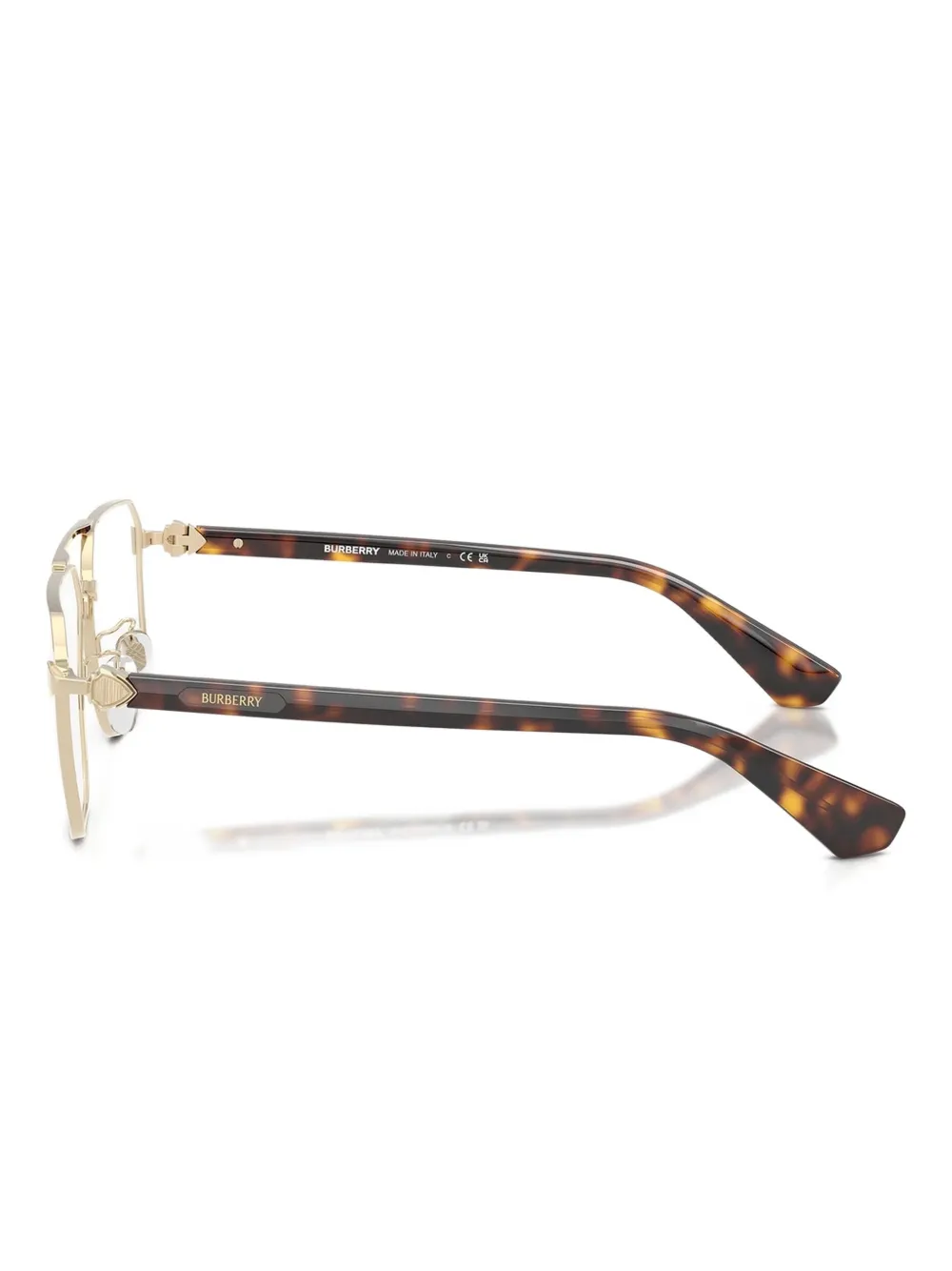 Burberry Eyewear Bril met metalen montuur Goud