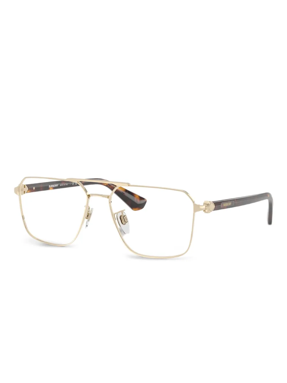Burberry Eyewear Bril met metalen montuur Goud