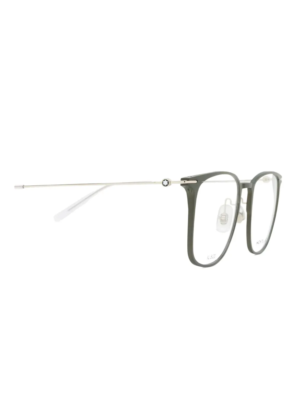 Montblanc rectangle-frame glasses Grijs